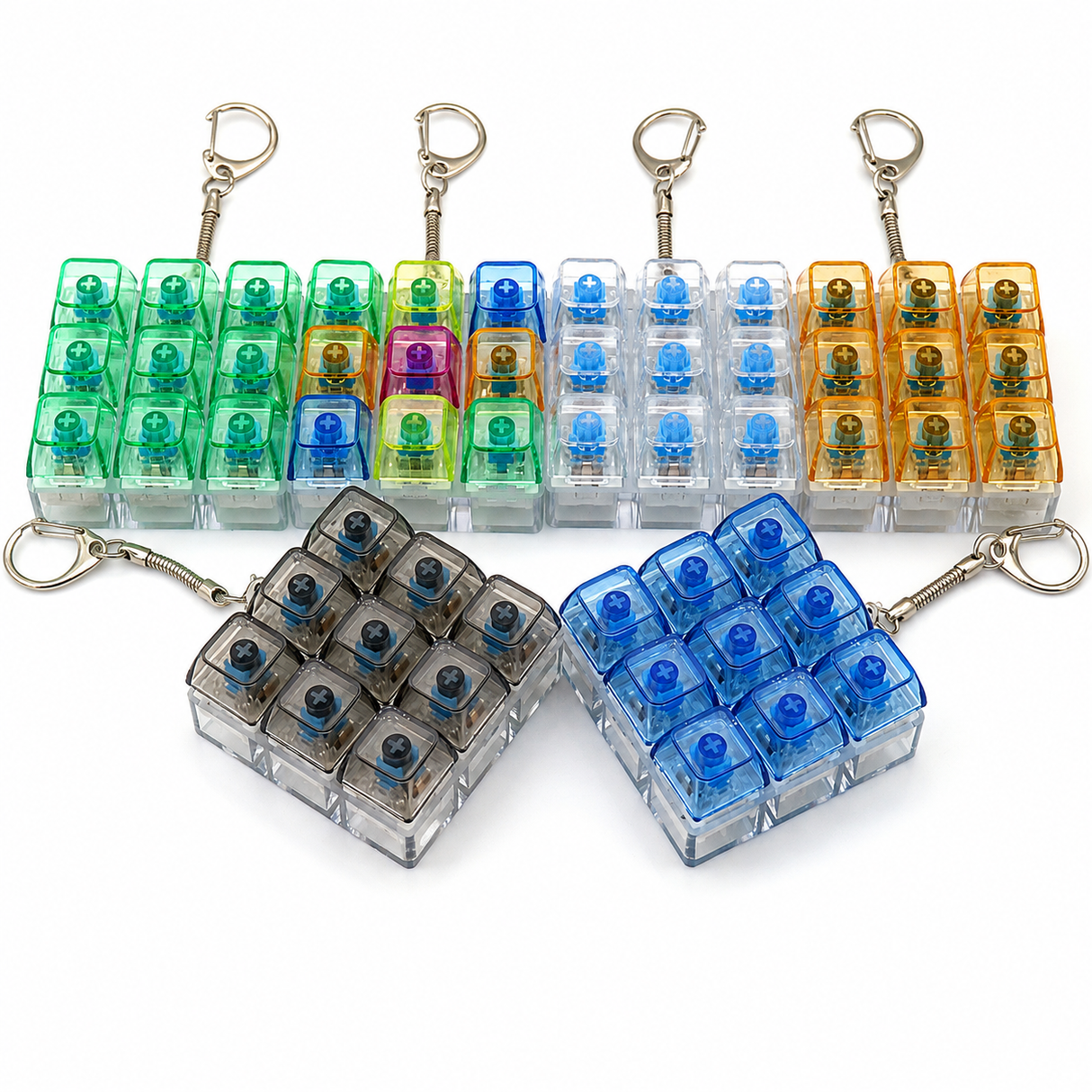 Fidget keyboard clicker nøglering