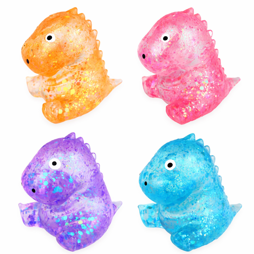 SQUEEZE DINOSAUR W/SUGAR 7CM ASSORTED