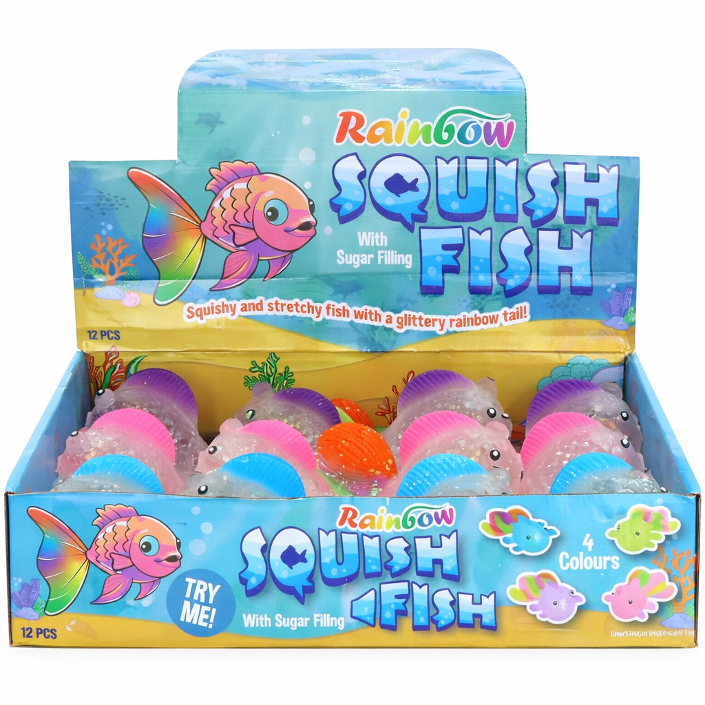 Squishy Rainbow fish 13 cm