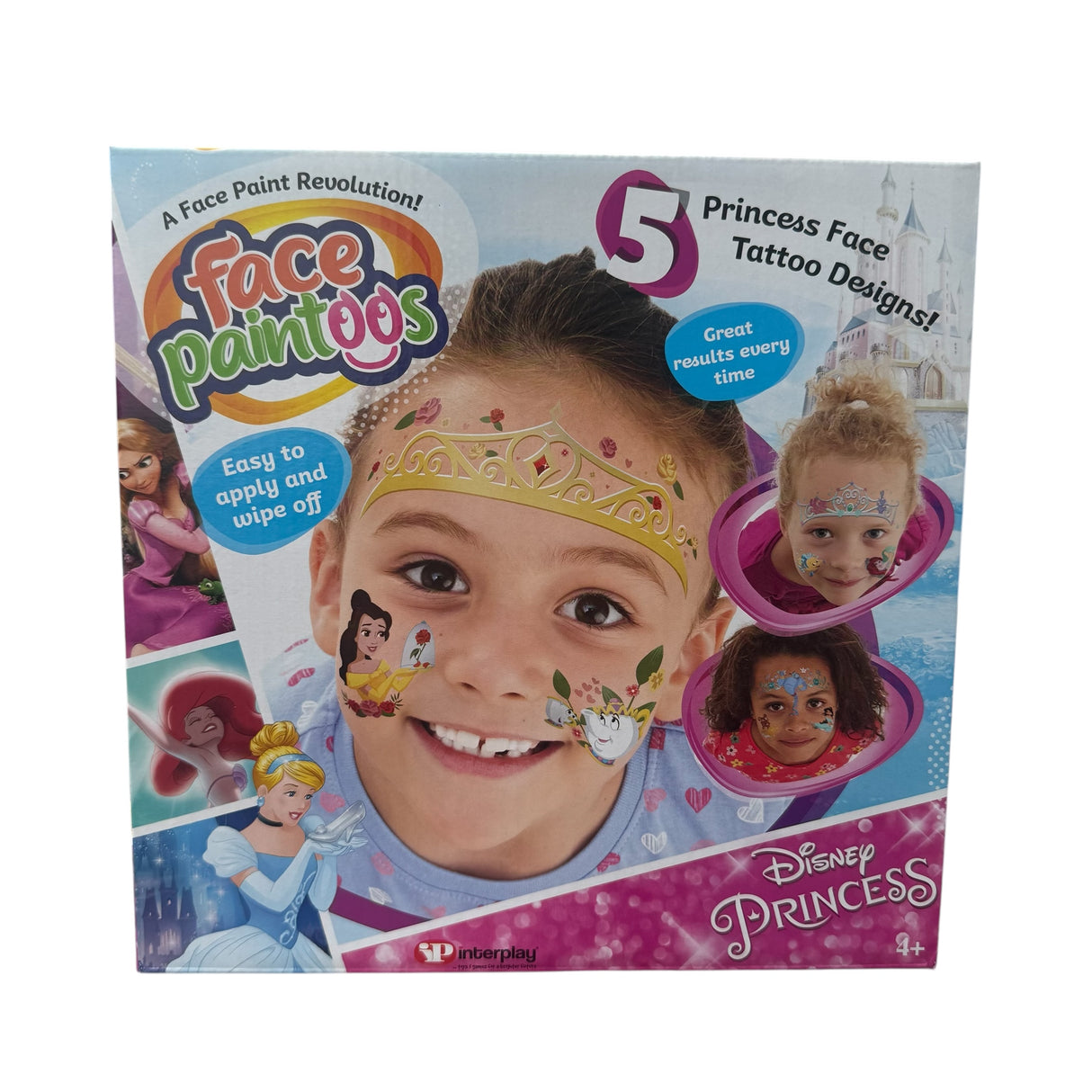 Disney princess facepaint tatoo  (bemærk dato på vådservietter)