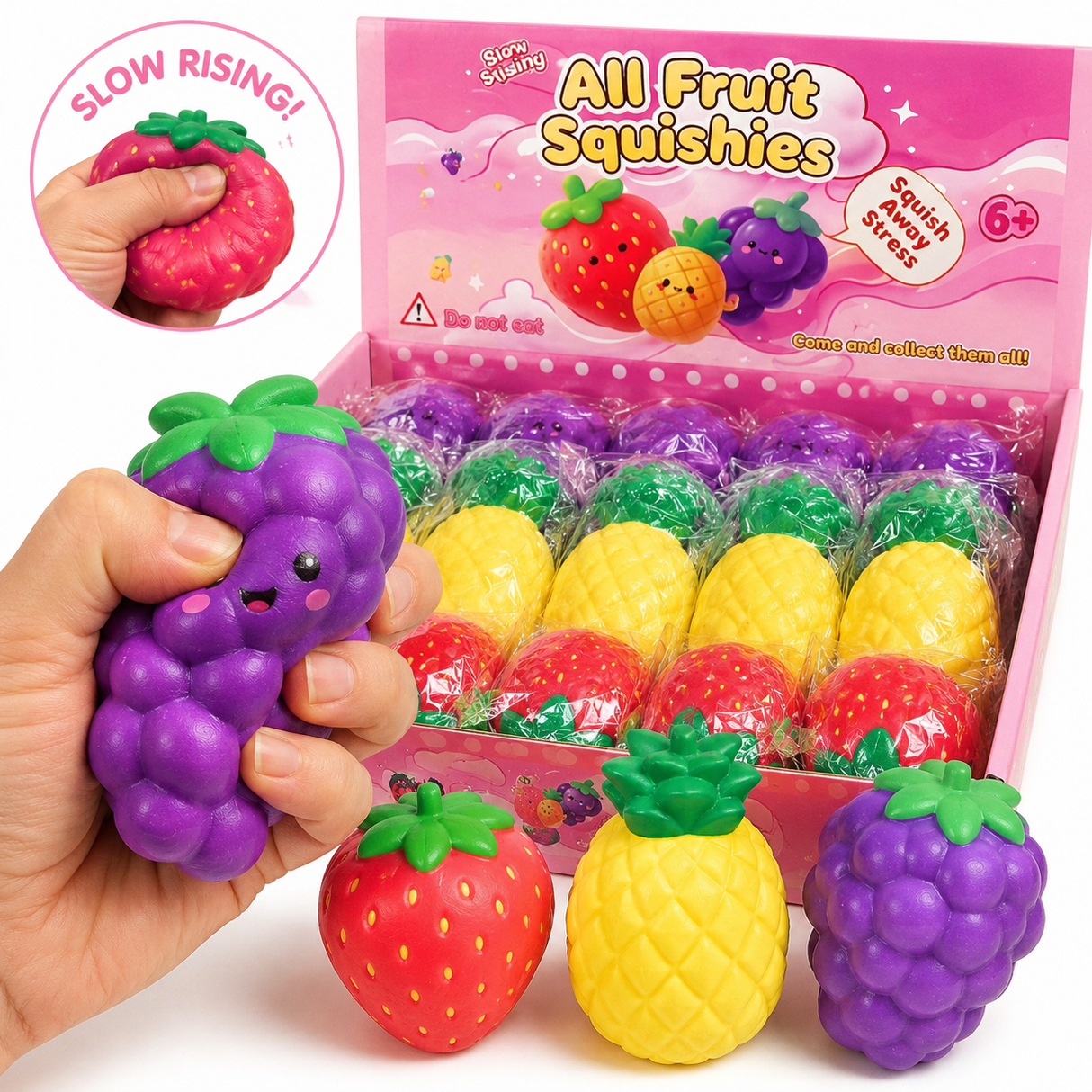 Slow rising frugt Squishy - vælg model