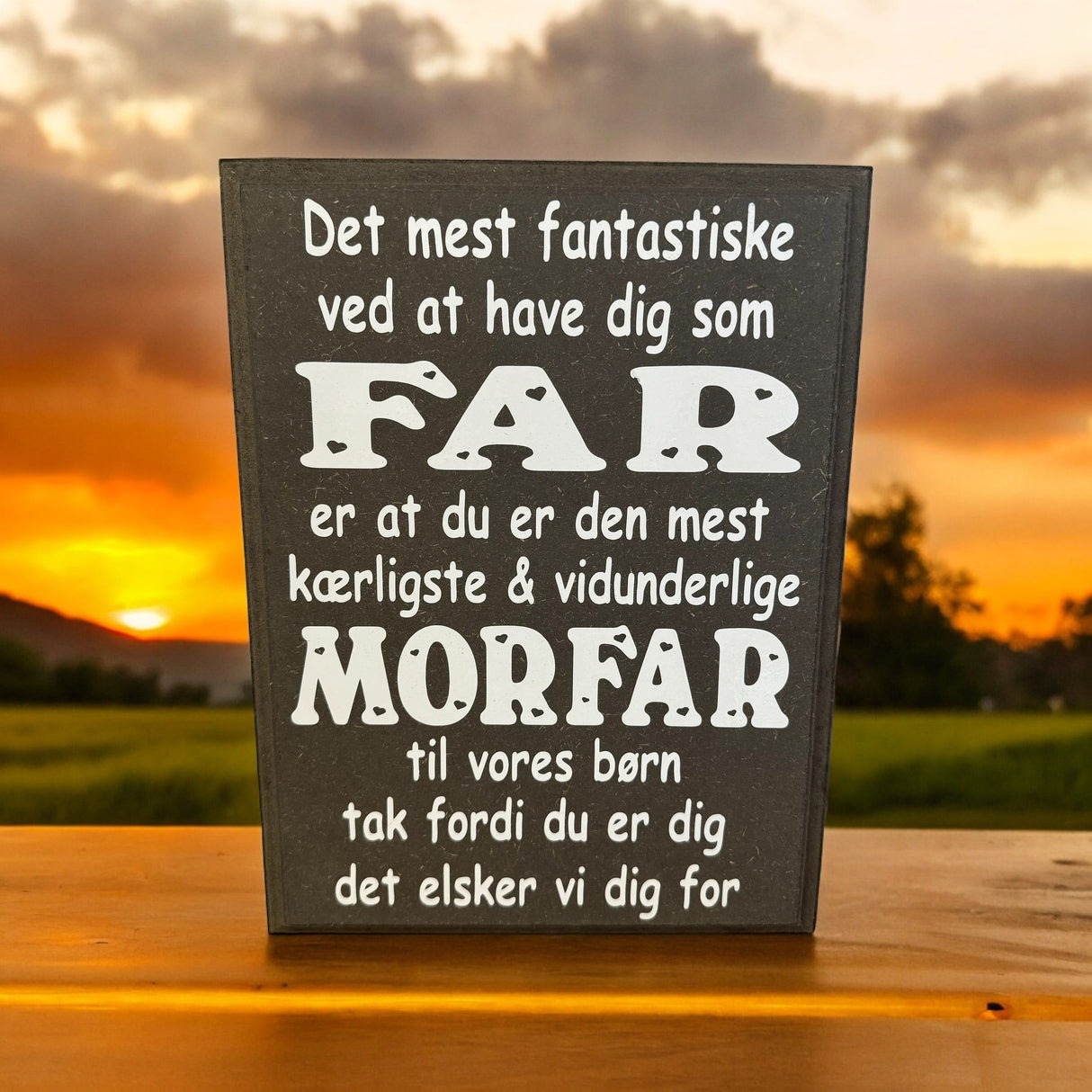 Far/morfar skilt 30x21 cm