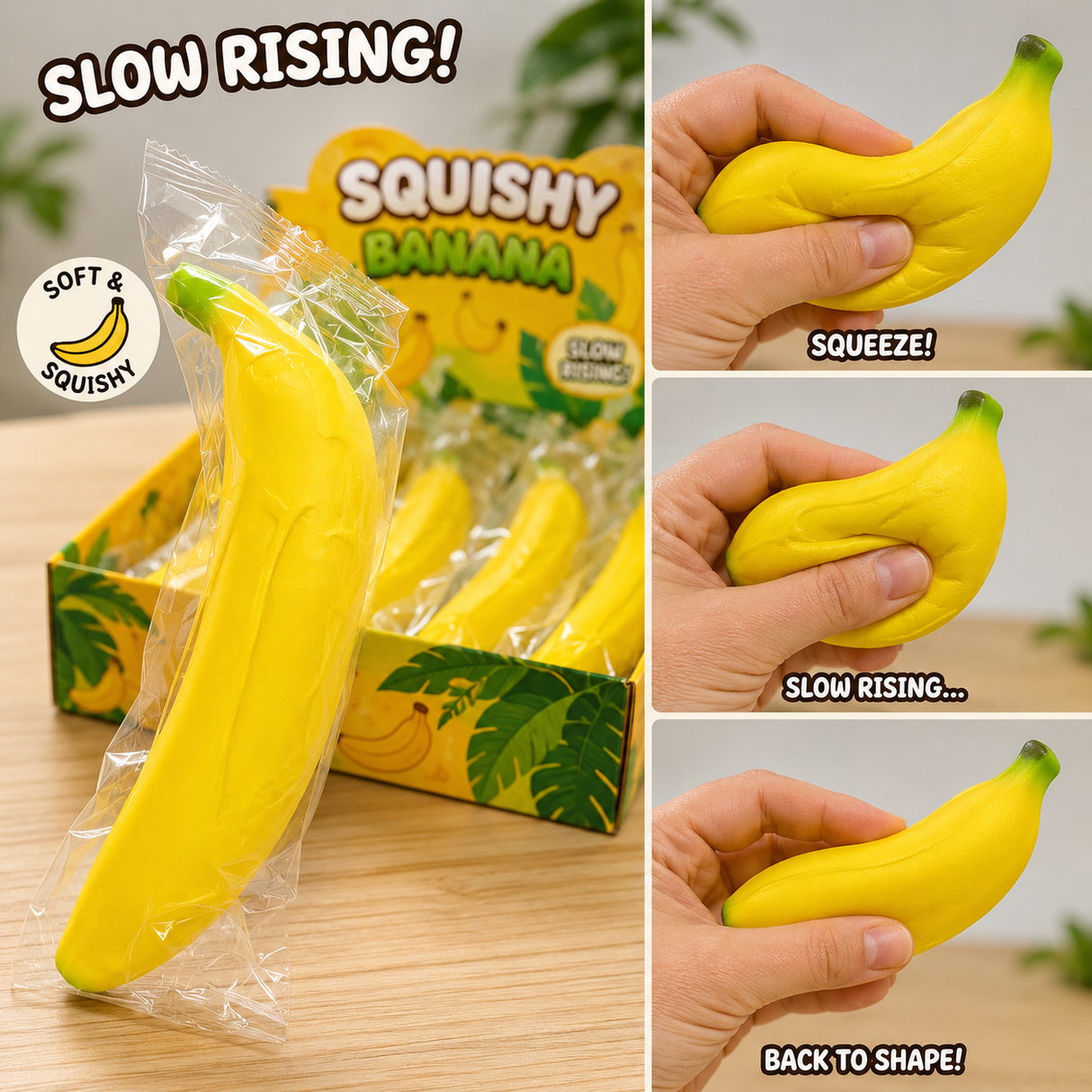 Squishy banan 14 cm (Slow rising)