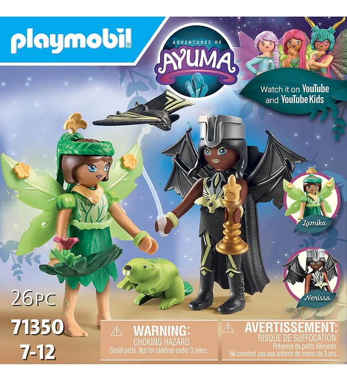Playmobil Adventures of Ayuma Figures 2er-Pack Forest Fairy + Bat Fairy 14x4cm