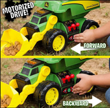 XXL 2i1 John Deere maskine med lys og lyd