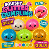 6 cm  Squishy dumpling glitter