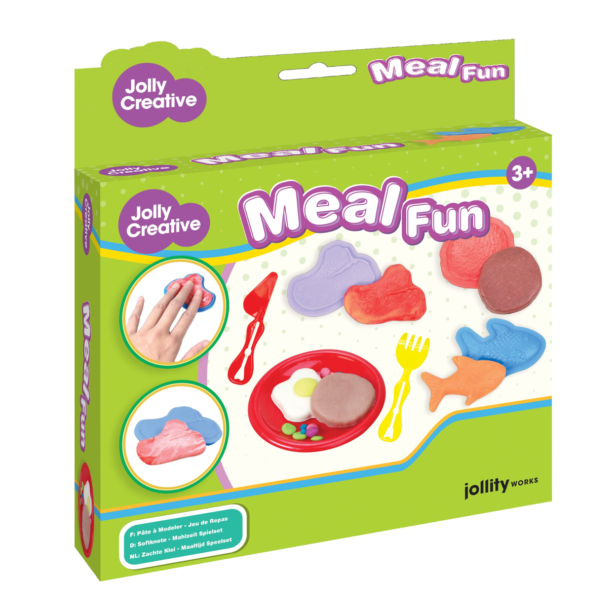 Jolly Dough meal party modellervoks legesæt