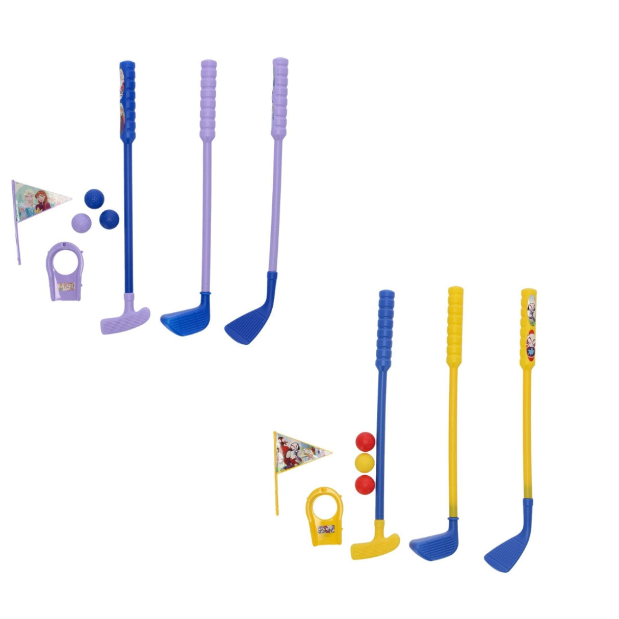 Mini golfsæt med Frozen eller Spiderman