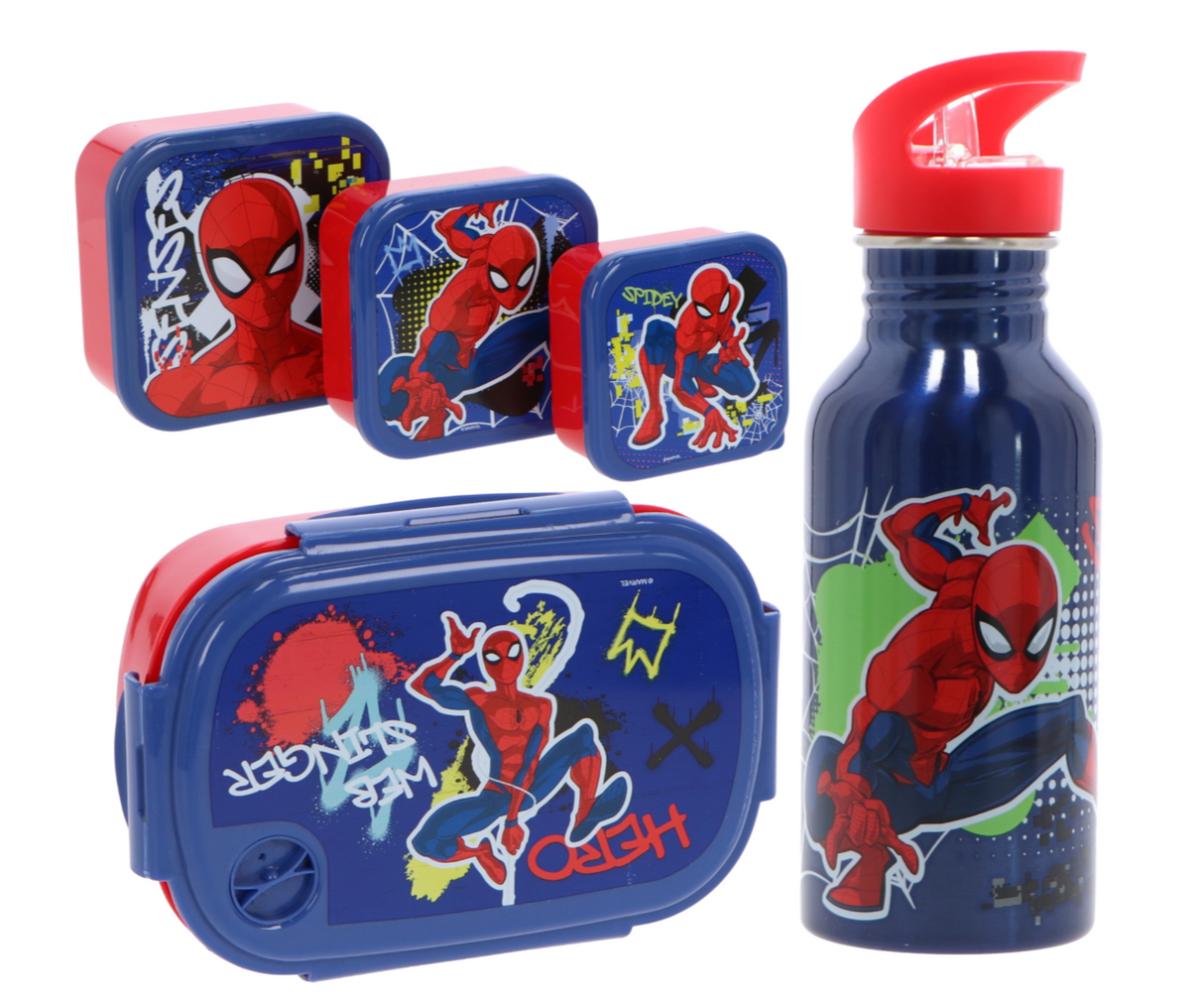Spiderman 5-delt madpakke sæt