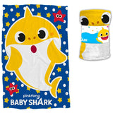 Babyshark Blødt fleecetæppe 90x140 cm