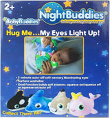 Night buddies bamse med lys (Leveres assorteret)