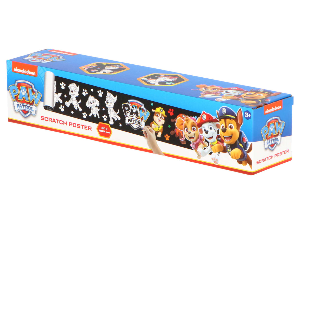 Paw Patrol scratch art plakat 200x30 cm