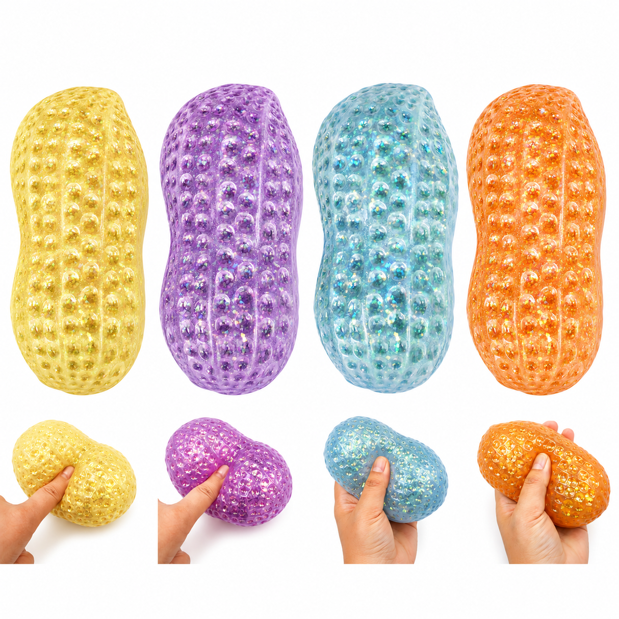 Slow rise sugar peanut (assorteret farve)