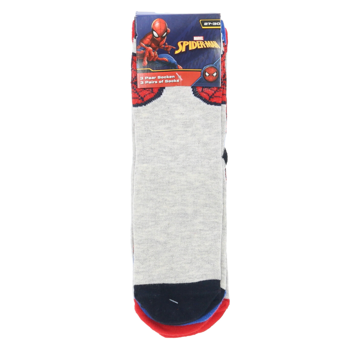 Spiderman 3-pack strømper 27-30