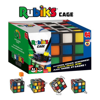 Rubiks Cage Strategispil - 3-på-stribe med rubiks