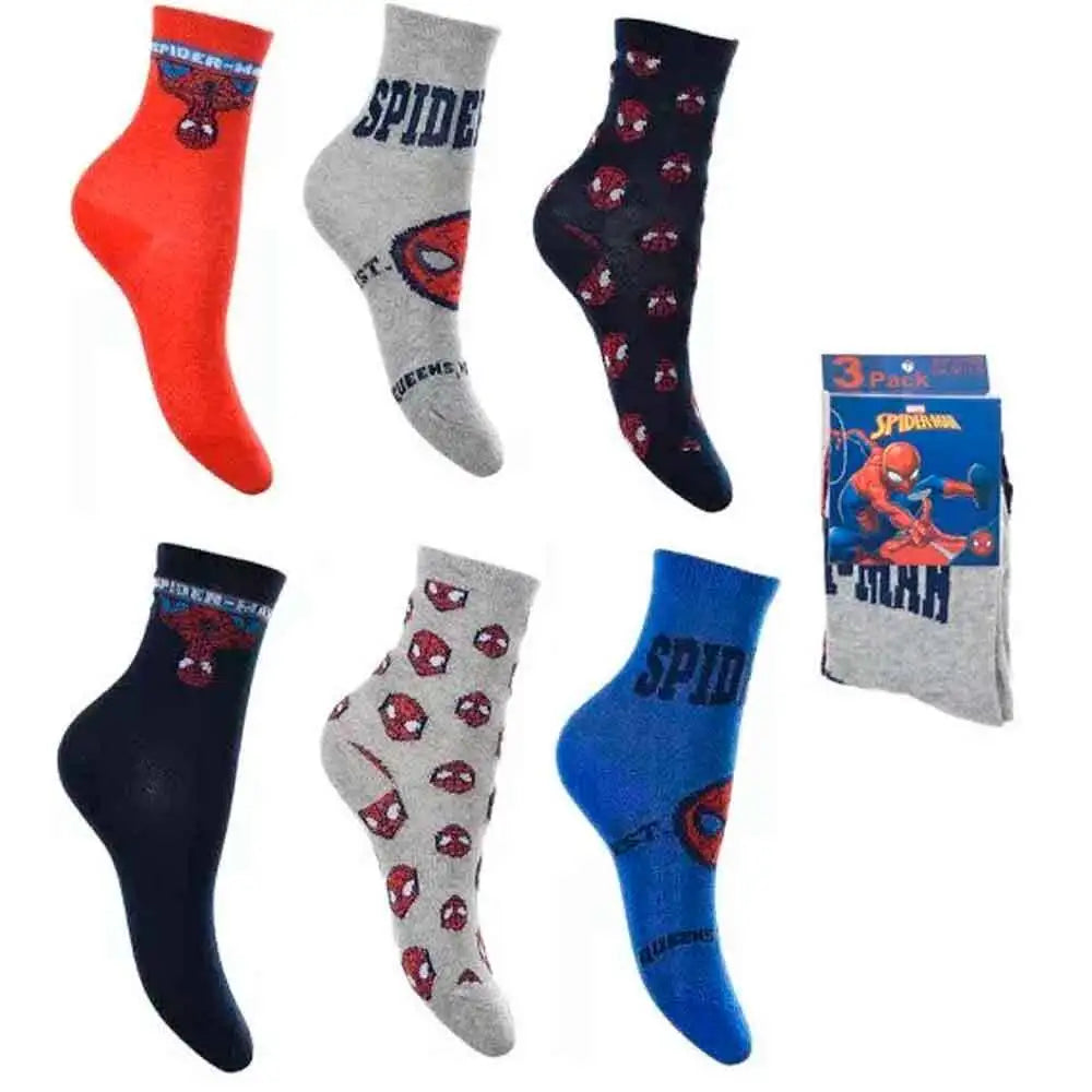 Spiderman 3-pack strømper (assorteret varianter)