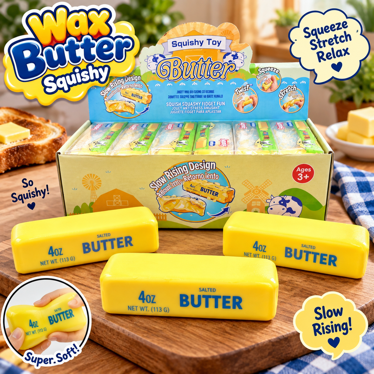 Wax butter squishy 14 cm