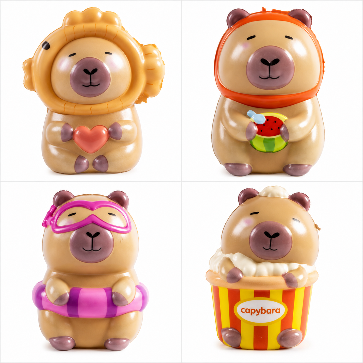 Capybara squishy (Slow rise) 10 cm - assorteret model