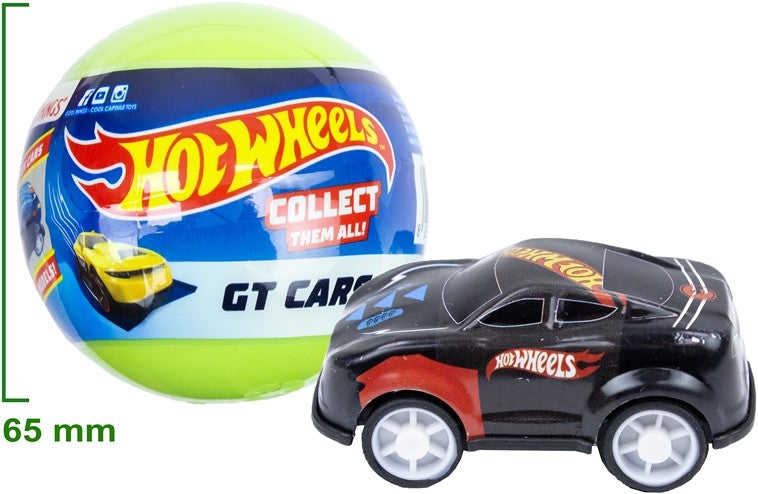 Hotwheels surprise ball med pull back bil