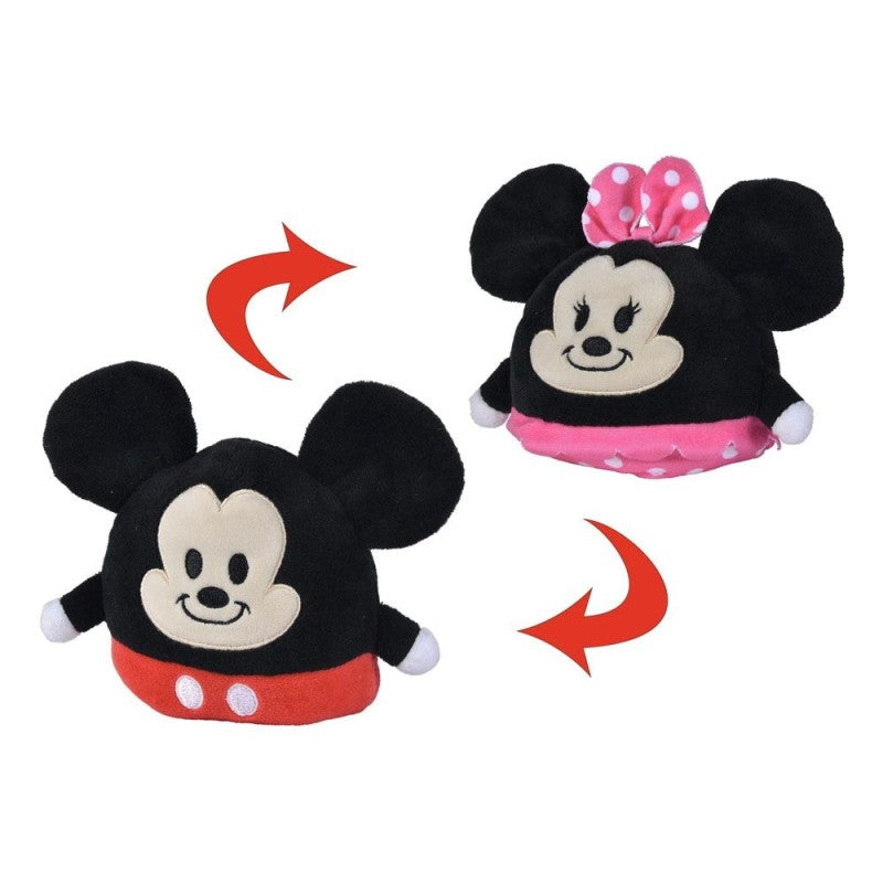 Vendbar Mickey/Minnie Mouse bamse
