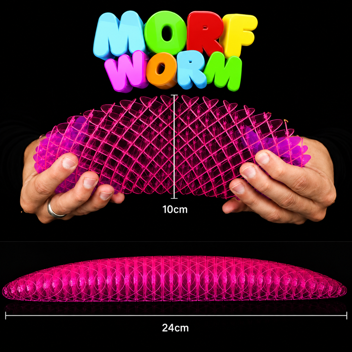 Morf Fidget worm (ass. farve)