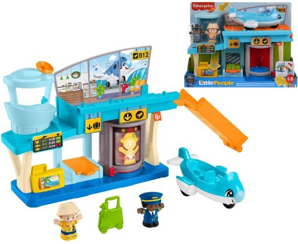 Fisher Price lufthavn incl tilbehør og figurer
