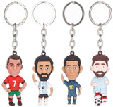 Fodbold nøglering (Assorteret) Messi, Ronaldo, Mbappé
