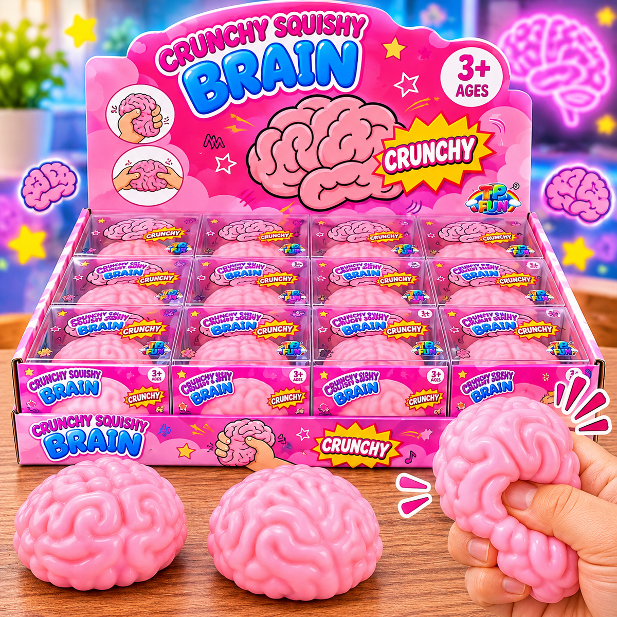 Crunchy brain Squishy
