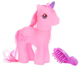 Unicorn med børste (Assorteret) 19x21 cm