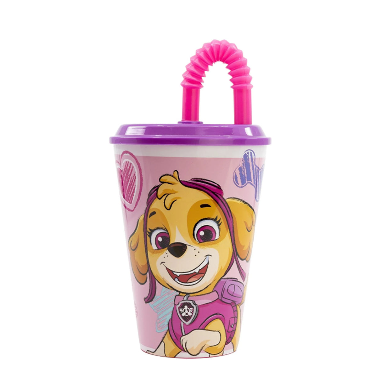 Paw Patrol skye krus med sugerør