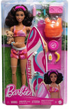 Barbie surfer incl hundehvalp, surfboard og mange dele