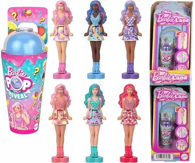 Barbie pop reveal dukke 8x15 cm
