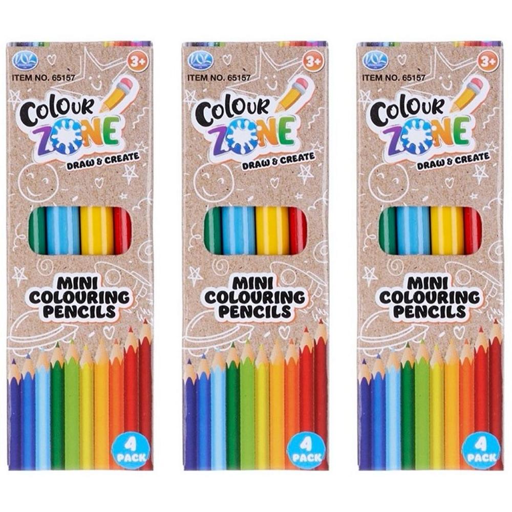 4 pack farveblyanter 3x9 cm