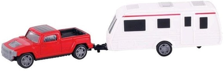 Bil incl campingvogn 12x36 cm