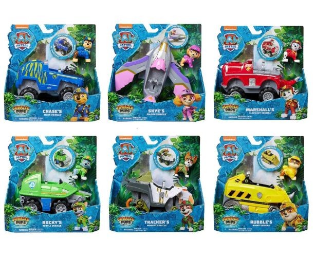 Paw Patrol jungle pups køretøj - valgfri model