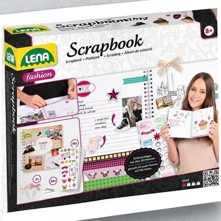 Scrapbook 20x24 cm med 70 dele