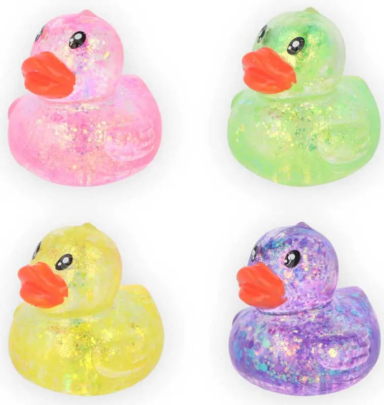 SQUEEZE DUCK W/SUGAR & SPARKLE 7CM