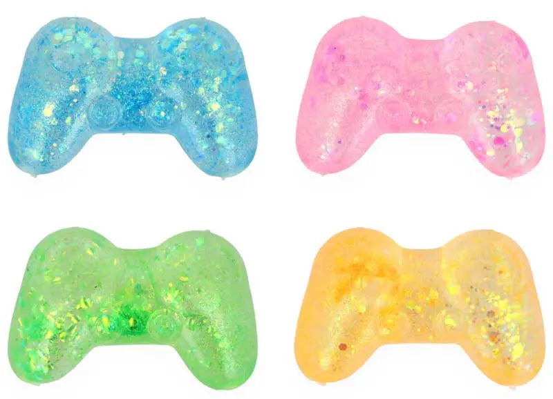 SQUEEZE GAMER CONTROL W/SUGAR & SPARKLES 9CM ASSORTED