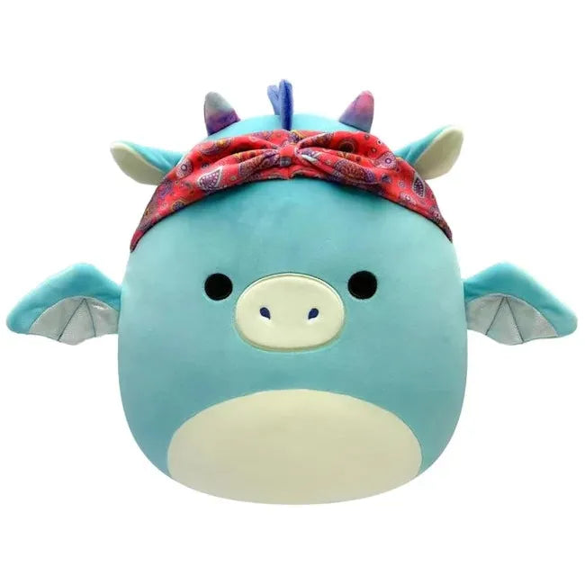 Squishmallows Dragen Tatiana med bandana 19 cm