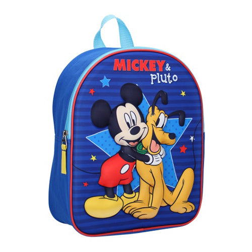 Mickey & Pluto 3D Rygsæk 31x25x12 cm