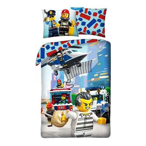 Lego City senior sengesæt 140x200 cm 100% bomuld