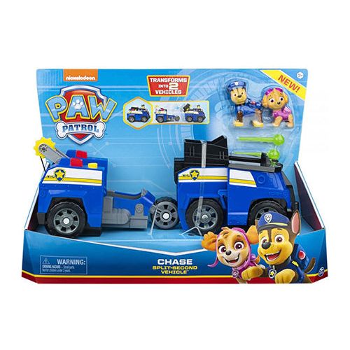 Paw Patrol split-second køretøj Chase incl 2 figurer