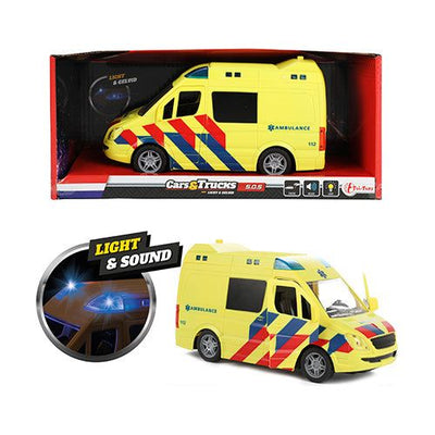 Ambulance med lys/lyd 25 cm