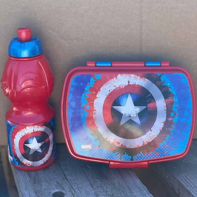 Captain America startersæt madkasse/drikkedunk BPA FRI