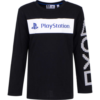 Playstation sort langærmet bluse 9-14 år