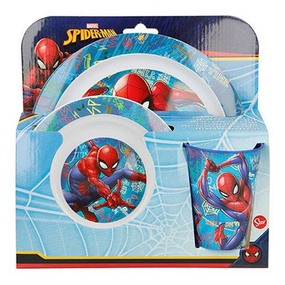 Spiderman 3-delt Spisesæt Skål/Krus/Tallerken