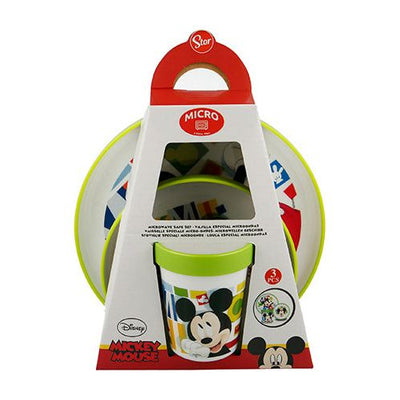 Mickey Mouse Premium 3-delt Spisesæt tallerken/skål/krus