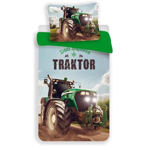 Traktor sengesæt "den sejeste traktor" Grøn Junior/Senior