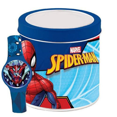 Spiderman Armbåndsur i Metalbox str. 3-8 år