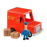 Postmand per bil incl. figur og 2 pakker